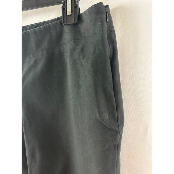 TALBOTS Collection PETITES 10P Womens Black office casual pants STRETCH Cotton - Picture 2 of 9